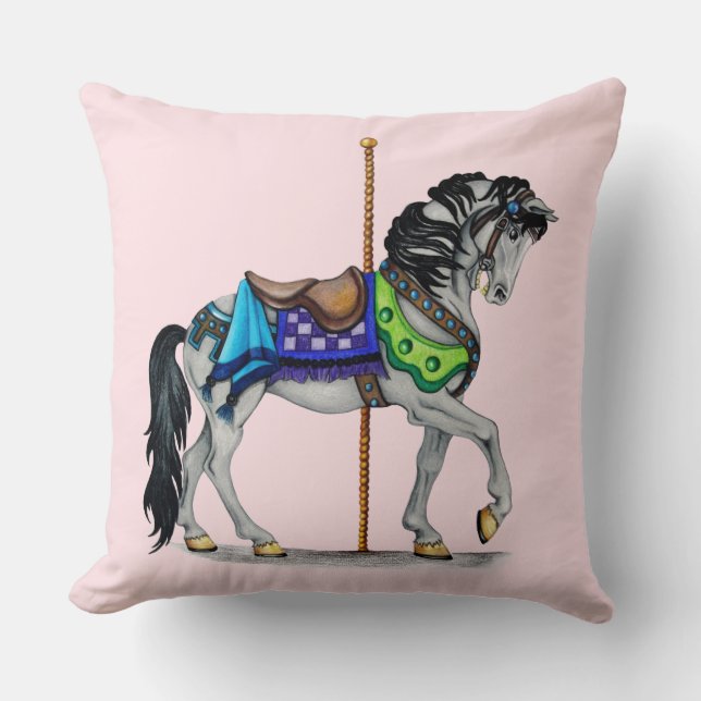 The Carousel Horse Cushion (Front)