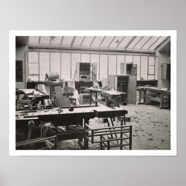 The Carpenter's Workshop, from the Workshops of th Poster (Front)