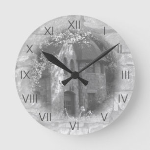 "The Carriage House" Round Clock