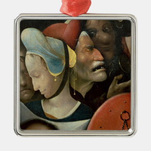 The Carrying of the Cross showing three faces Metal Tree Decoration