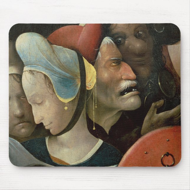 The Carrying of the Cross showing three faces Mouse Pad (Front)