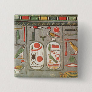 The cartouche of the king 15 cm square badge