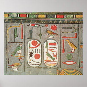 The cartouche of the king poster