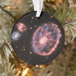 The Cartwheel Galaxy And Its Companion Galaxies. Ornament
