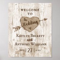 The Carved Heart Tree Wedding Collection Welcome
