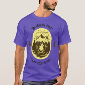 The Cascade Range Camp Hike Climb Yellow girl T-Shirt
