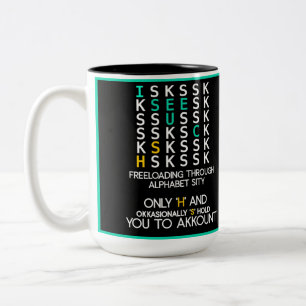 The Case Against C: Funny Alphabet Mug