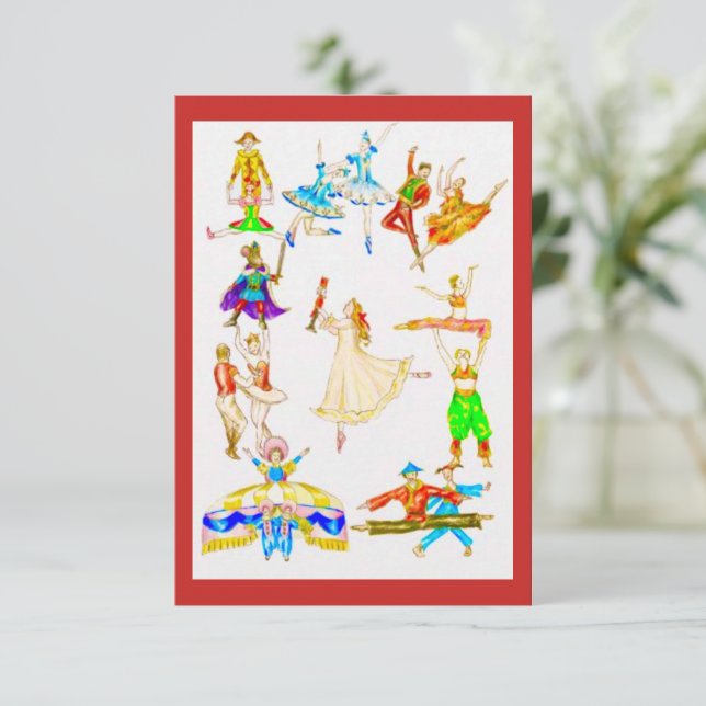 The cast of Nutcracker Thank You Card (Standing Front)