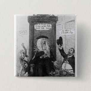 The Casting Vote, or the Independant Speaker 15 Cm Square Badge