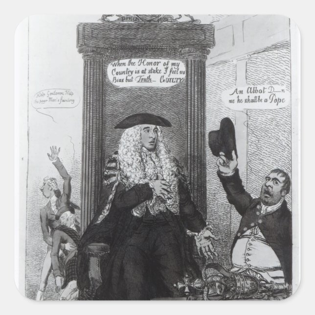 The Casting Vote, or the Independant Speaker Square Sticker (Front)