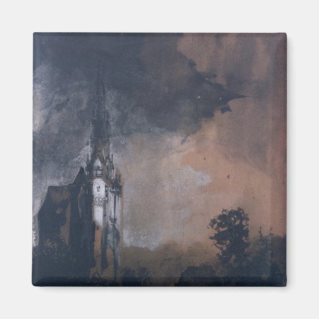 The Castle in the Moonlight Magnet (Front)