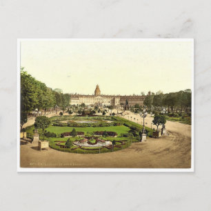 The Castle, Karlsruhe, Baden, Germany rare Photoch Postcard