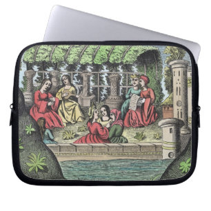 The Castle of Alamond and its Enchantments, from ' Laptop Sleeve