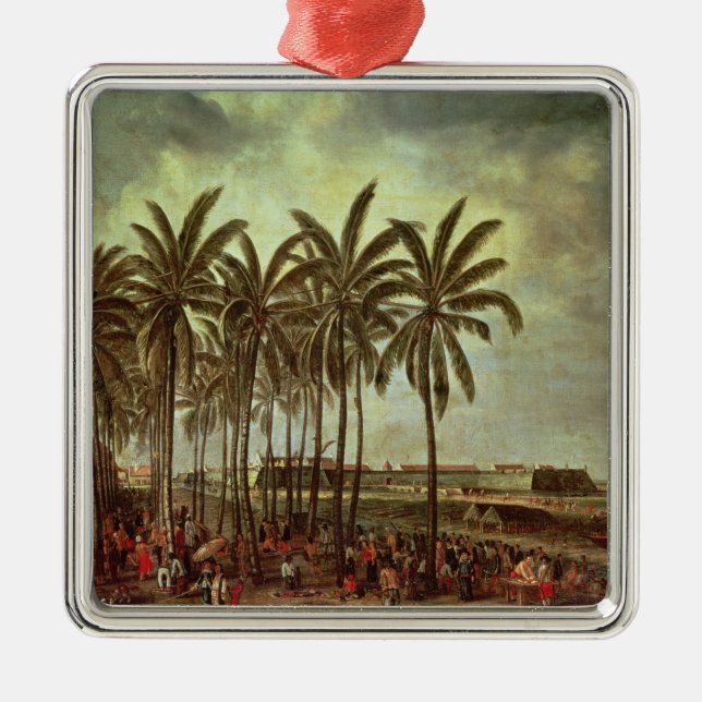 The Castle of Batavia,Seen from Kali Besar Metal Ornament (Front)