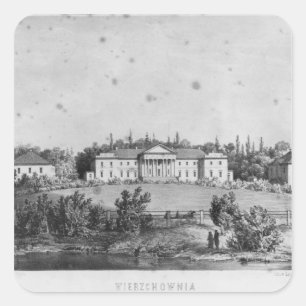 The Castle of Wierzchownia Square Sticker