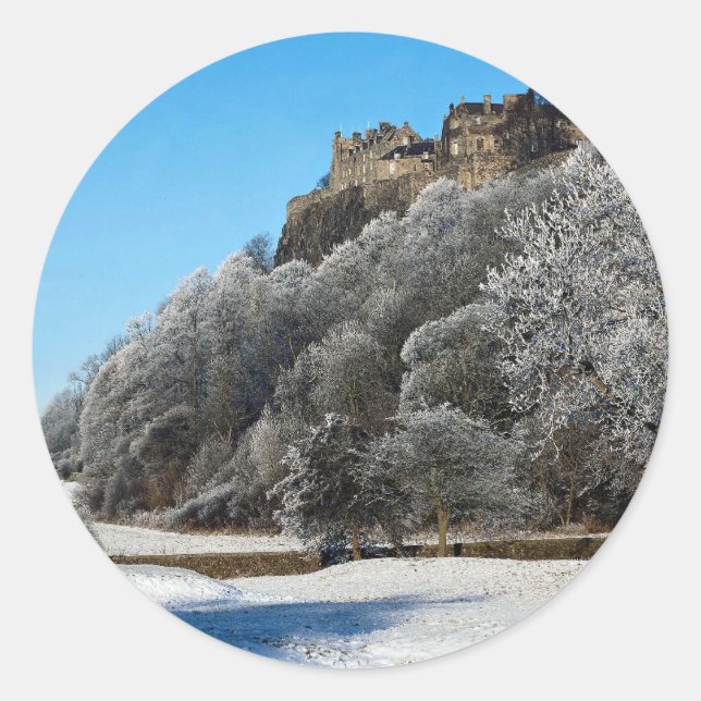 The Castle, Stirling, Scotland Classic Round Sticker (Front)