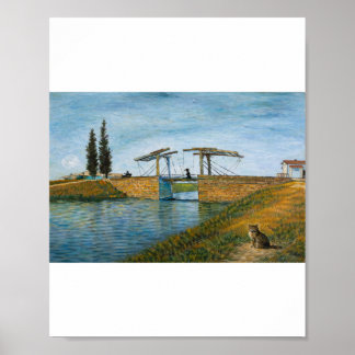 The Cat at Langlois Bridge Poster