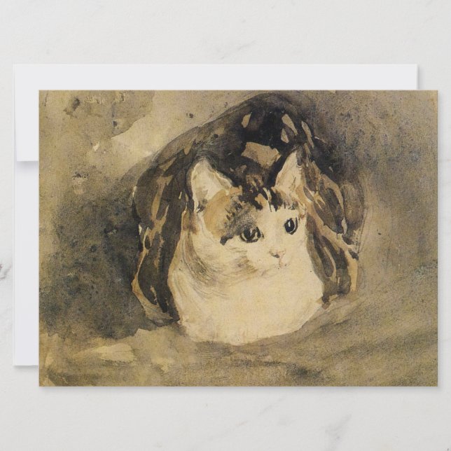The Cat (by Gwen John) Card (Front)