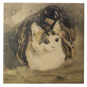 The Cat (by Gwen John) Ceramic Tile