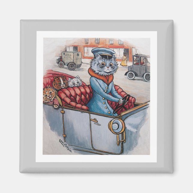 The Cat Chauffeur Magnet (Front)