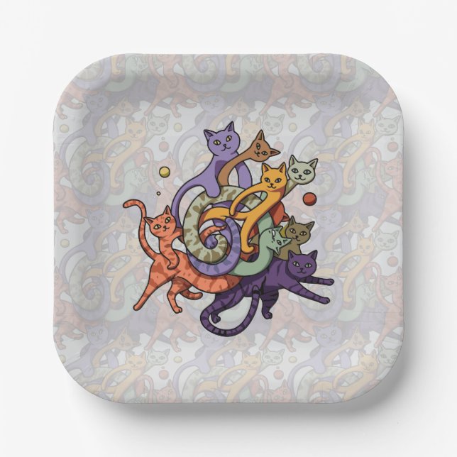The Cat Constellation Paper Plate (Front)