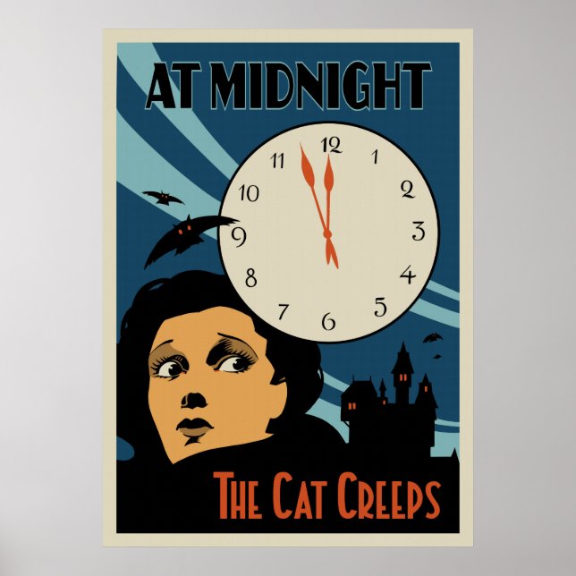 "The Cat Creeps" Vintage Movie poster (Front)