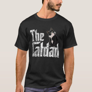 The Cat Dad Black Cat Retro Vintage Men Women T-Shirt