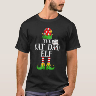 The Cat Dad Elf Family Matching Group Christmas Pa T-Shirt