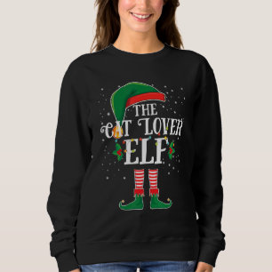 The Cat   Elf Family Group Matching Christmas Paja Sweatshirt