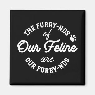  The Cat Friends Cute Pun Typography II Magnet
