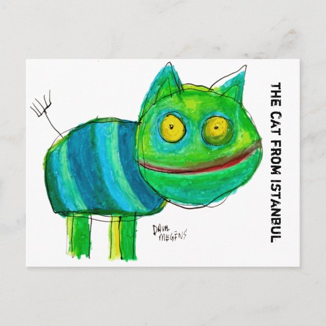 the cat from Istanbul Postcard (Front)