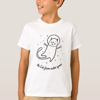 The Cat From Outer Space Funny Astronaut Kitty T-Shirt