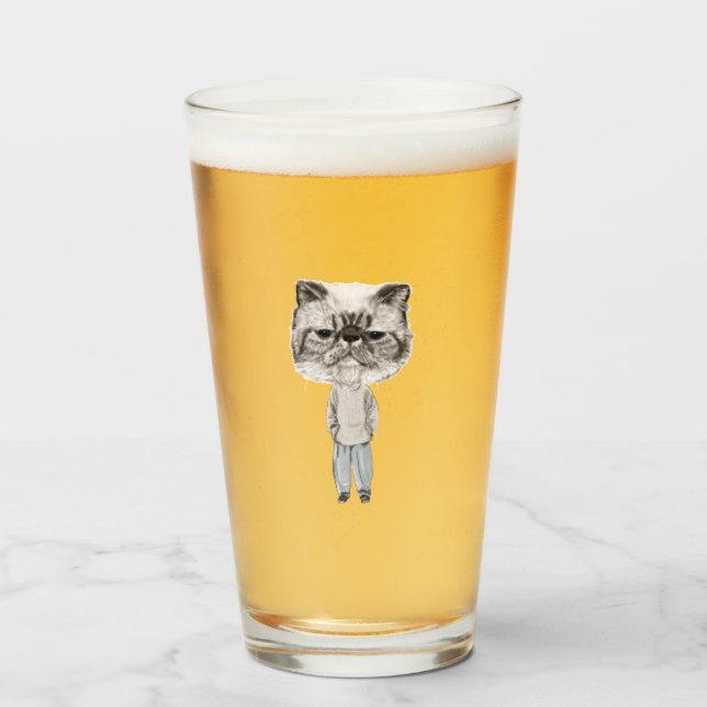 The cat glass (Front Filled)