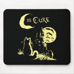 The Cat Gothic Retro Cat Lover Men Women Kids  Mouse Pad