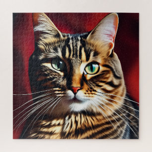 The cat head jigsaw puzzle