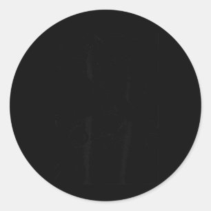 The Cat Is Watching Today Funny Japanese Black Cat Classic Round Sticker