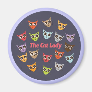 The Cat Lady Magnet