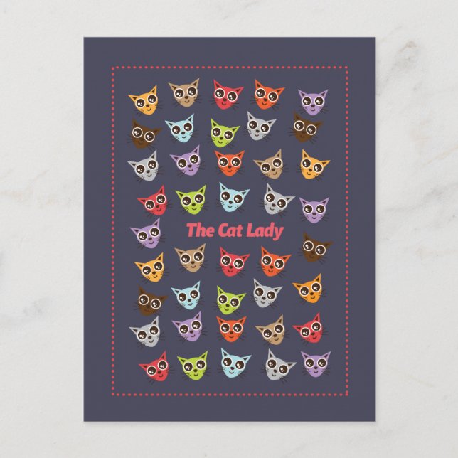 The Cat Lady Postcard (Front)