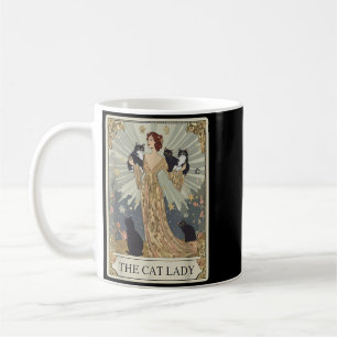 The Cat Lady Tarot Card Skeleton Cat Mum Cat Lover Coffee Mug