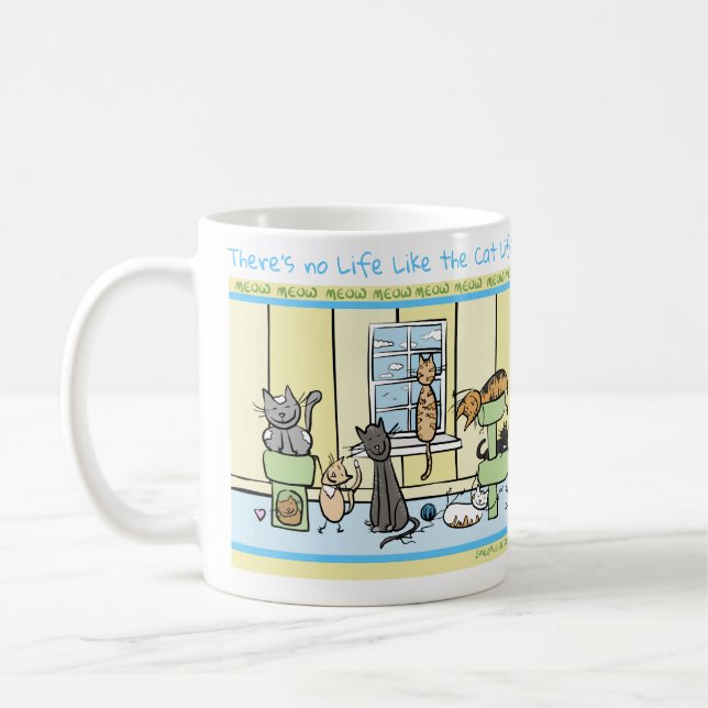 The Cat Life Cat Lover's Mug (Left)