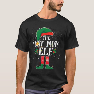 The Cat Mom Elf Family Group Matching Christmas Pa T-Shirt