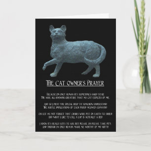 The Cat Owner's Prayer Greeting Card