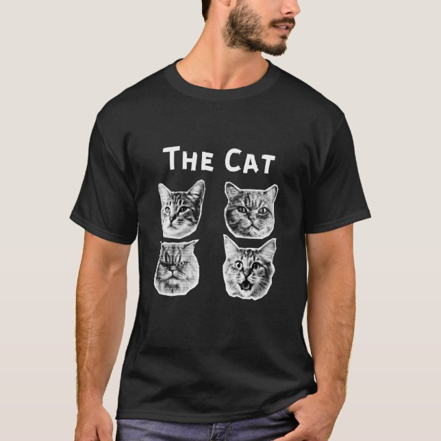 The Cat Retro T-Shirt (Front)