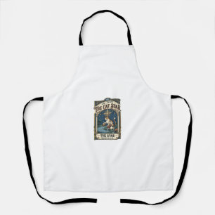 The Cat Star Cat Tarot Card Major Arcana Vintage V Apron