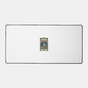 The Cat Star Cat Tarot Card Major Arcana Vintage V Desk Mat