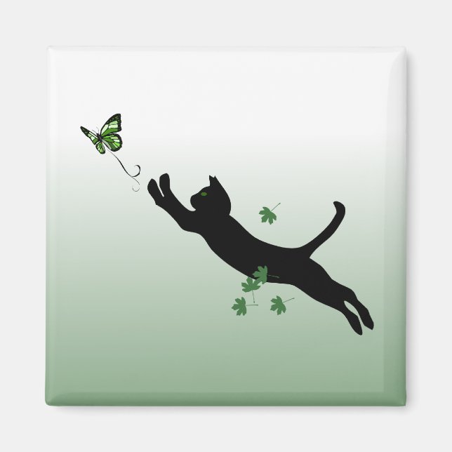 The Cat & The Butterfly Magnet (Front)