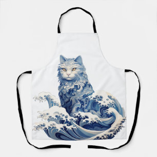 The Cat Wave Off Kanagawa Apron