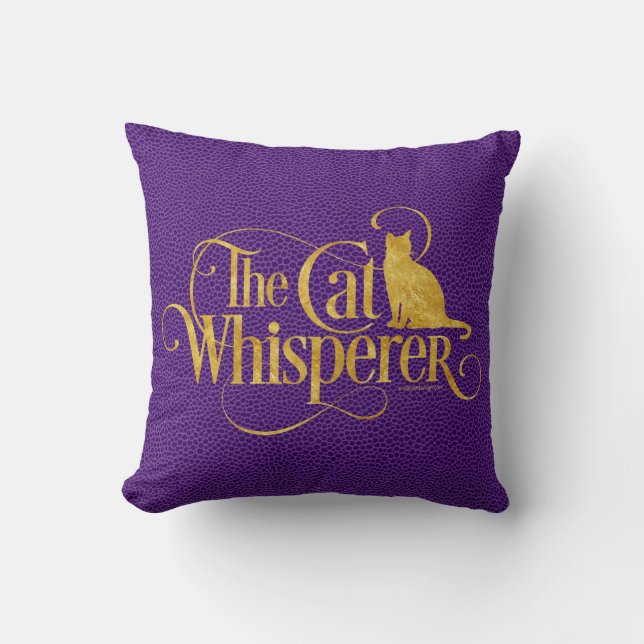 The Cat Whisperer Cushion (Front)