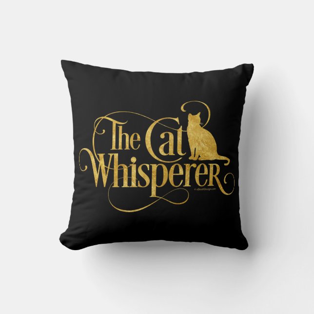The Cat Whisperer Cushion (Front)