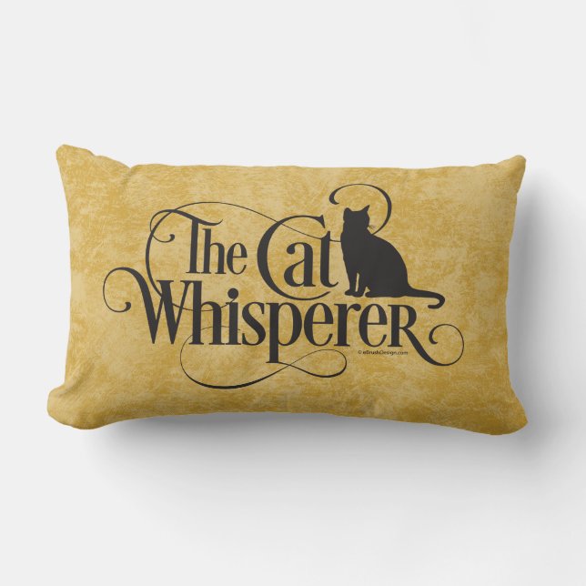 The Cat Whisperer Lumbar Cushion (Front)